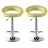 Makamae Bar Stool In Lime Faux Leather In A Pair