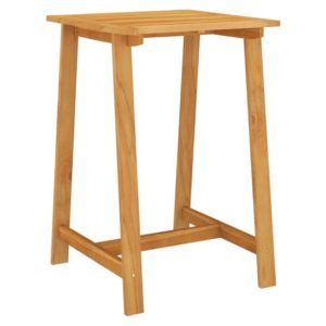 Roslyn Square Wooden Garden Bar Table In Natural