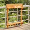 Tamia Wooden Balcony Bar Table In Natural
