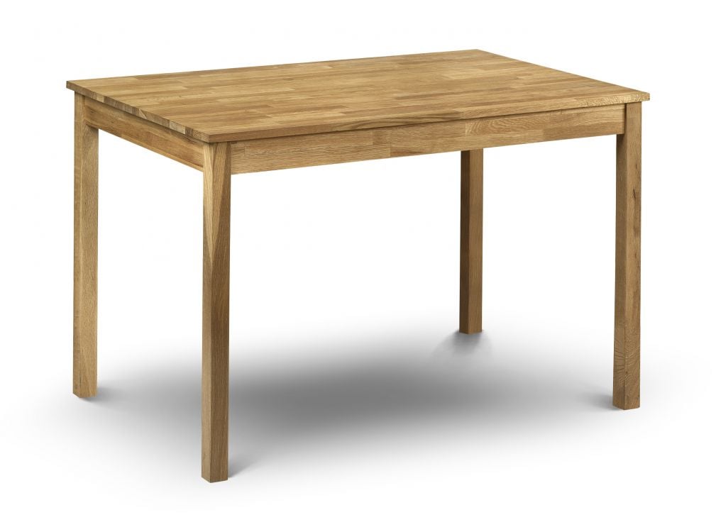 Calliope Rectangle Wooden Dining Table In Oiled Oak Finish