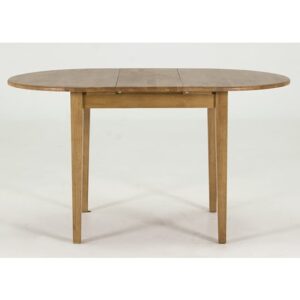 Clemson Oval Wooden Extending Dining Table In Natural