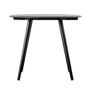 Maddux Round Wooden Dining Table In Black