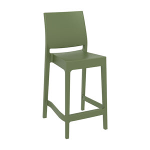 Mesa Polypropylene With Glass Fiber Bar Chair In Olive Green