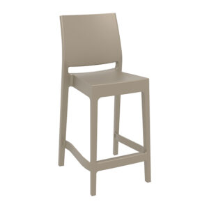 Mesa Polypropylene With Glass Fiber Bar Chair In Taupe