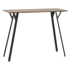 Qinson Wooden Bar Table In Medium Oak Effect