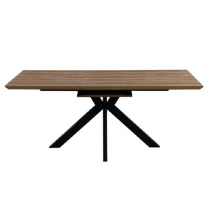 Malone Small Wooden Extending Dining Table In Light Walnut