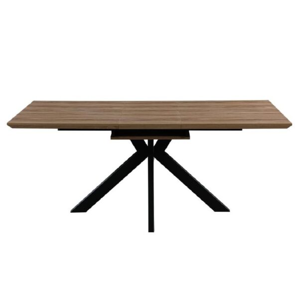 Malone Small Wooden Extending Dining Table In Light Walnut