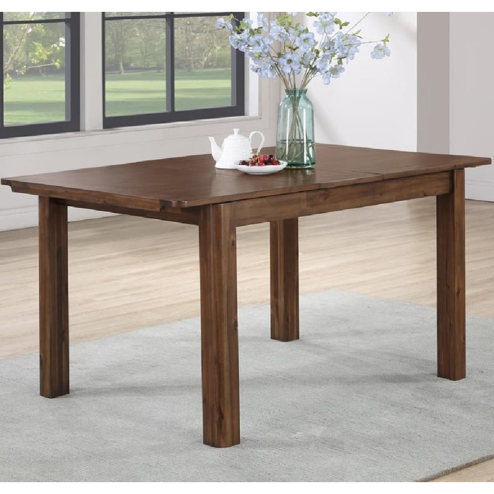 Monza Small Wooden Extending Dining Table In Walnut